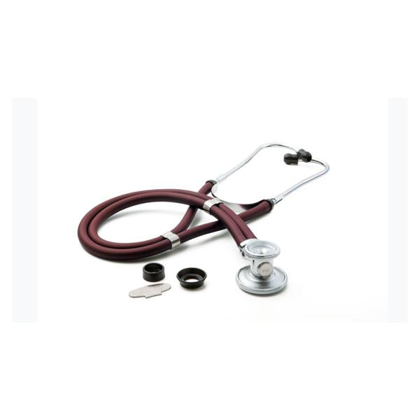 American Diagnostic Corp. Stethoscope Sprague Rappaport Adscope 641 Burgundy Adult/Pediatric 30" 2-Head Ea - 641BD