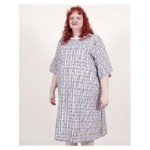 Encompass Group Gown Patient Poly/Ctn 3Xl 76X47 Unsx Bludmnd Ext Ovrlp Adlt 48/Ca - 45275-3XL