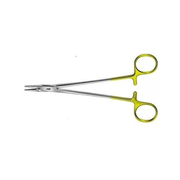 Aesculap Holder Needle Mayo-Hegar 7" Cross Serrated Straight Blunt Ss/Tc Ea - BM066R