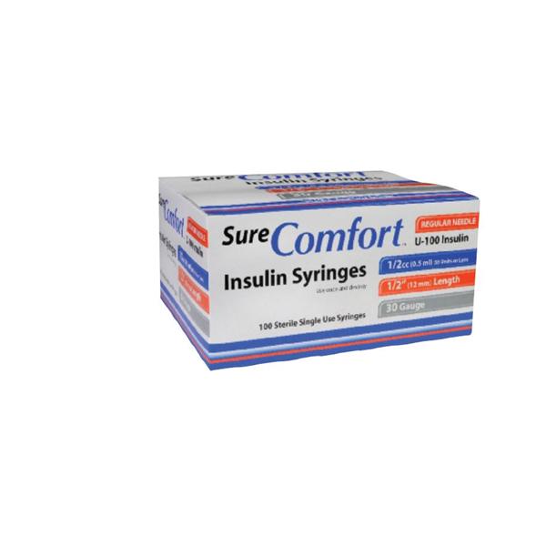 Allison Medical Syringe/Needle 0.5Cc 31Gx1/4" Surecomfort Insulin _ 500/Case - 22-6405