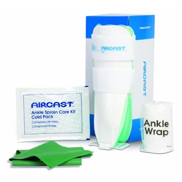 Aircast Care Kit Aircast Ankle Sprain Plastic White Size 9" Medium Left Ea - 02BLK