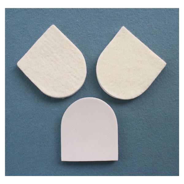 Aetna Felt Corporation Lift Pad Orthopedic Heel Felt 3-1/8X2.75" 1/4" Thick Non-Adhesive White 100/Pk - 22310