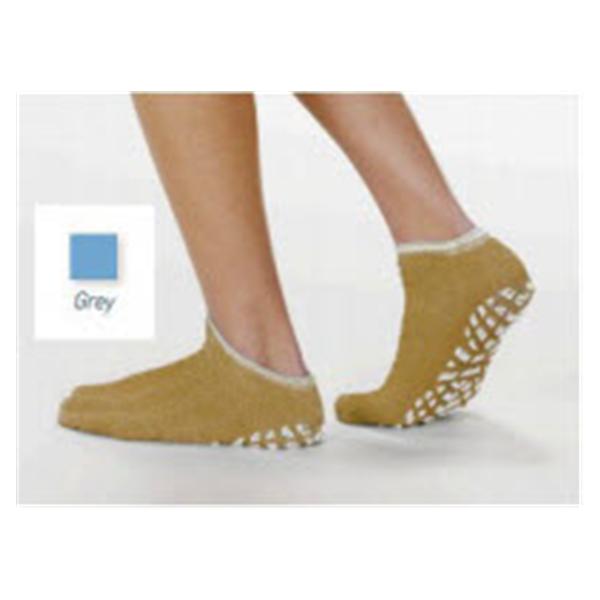 Alba-Waldensian Slippers Patient Terry Treads Terrycloth Grey X-Large 48Pr/Case - 46011-XLG