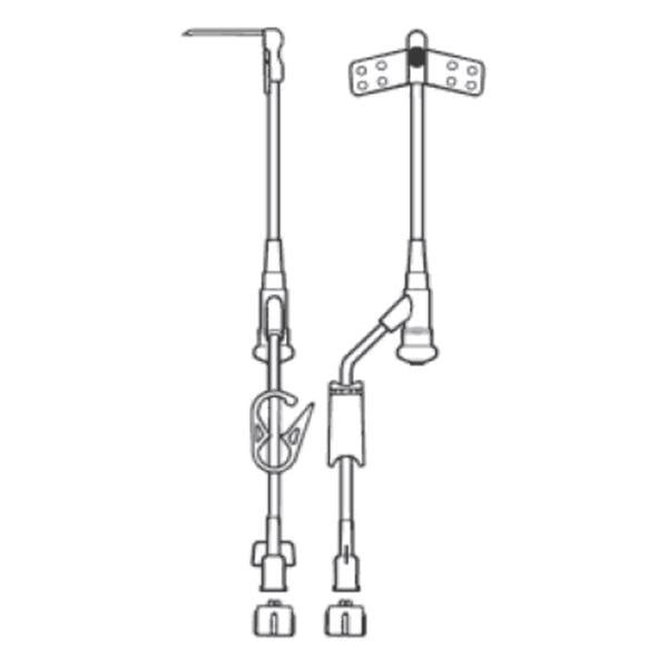 All-Med Medical Products Administration Set Ncrng 90Deg Hbr 19Gx1.5 Yinj 9" Priming Volume 0.35Ml 12/Bx - 50-1942