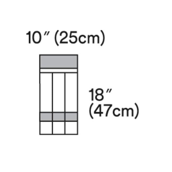 3M Healthcare Pouch Instrument Steri-Drape 8.5 In X 3 In X 1.5 In Clear Case - 1018L
