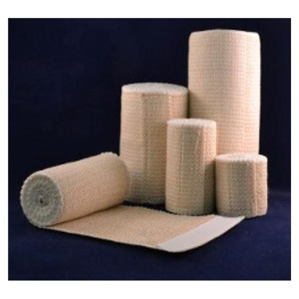 Ambra Leroy Medical Bandage Supra-Grip 2"X5Yd Stretch Elastic Velcro Strip Closure Tan Lf 10/Bx - 90250