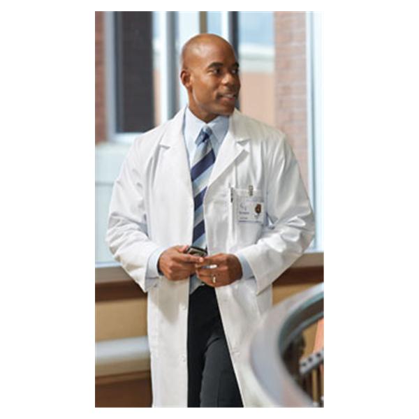 Encompass Group Lab Coat 80% Polyester / 20% Cotton Essentials Mens White Size 36 39 In Ea - 47406-W36