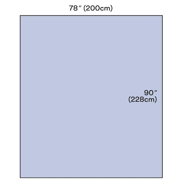 3M Healthcare Pack Surgical Drape/Sheet/Backtable Cover Steri-Drape Nfen 78X9 Blu Strl 40/Ca - 9079