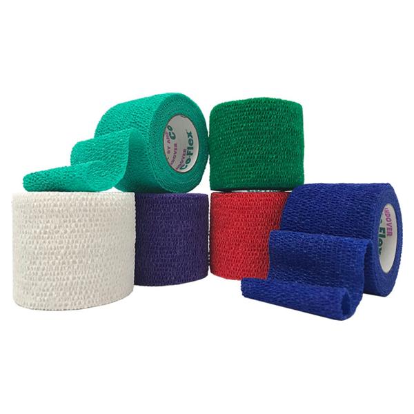 Andover Coated Products Bandage Coflex 2"X5Yd Compression Elastic Rainbow Latex Non-Sterile 36/Bx - 3200RB-036