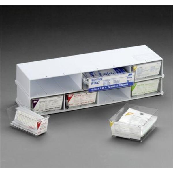3M Healthcare Rack Steristrip Stacking Plastic 19-1/2X6X3" White 1/Bx - 1555