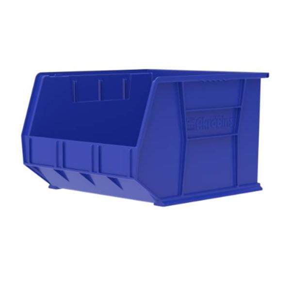 Akro-Mils Bin Storage Akrobins 18X16-1/2X11" Blue Polymer With Label Holder 3/Ca - 30270BLUE