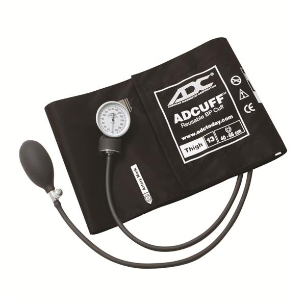 American Diagnostic Corp. Sphygmomanometer Aneroid Prosphyg 760 Series 40-66 13 Adlt Thigh Dl Dspl Blk Ea - 760-13TBK
