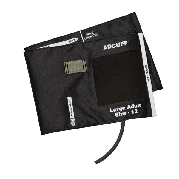 American Diagnostic Corp. Cuff & Bladder Bp Diagnostix Adcuff F/ Plm Styl Instrmnt 34-50 Adlt 12 Blk Ea - 845-12XBK-1