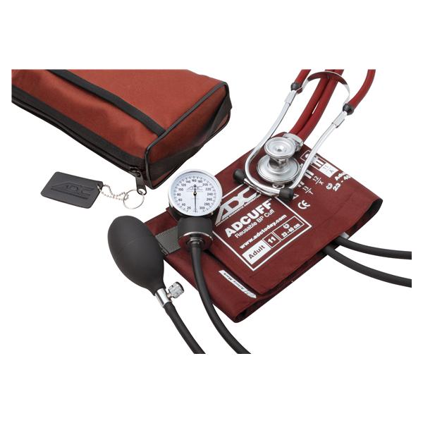 American Diagnostic Corp. Aneroid Kit Sprague Pro'S Combo Ii Red Adult 23-40Cm 300Mmhg Ea - 768-641-11AR