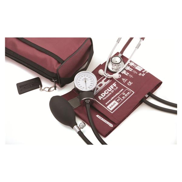 American Diagnostic Corp. Aneroid Kit Classic Pro'S Combo Ii Dh Burgundy Adult 23-40Cm 300Mmhg Ea - 768-670-11ABD