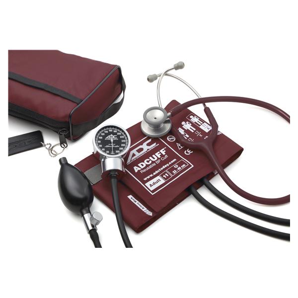 American Diagnostic Corp. Aneroid Kit Clinician Scope Pro'S Combo Iii Burgundy Adult 23-40Cm 300Mmhg Ea - 778-603-11ABD