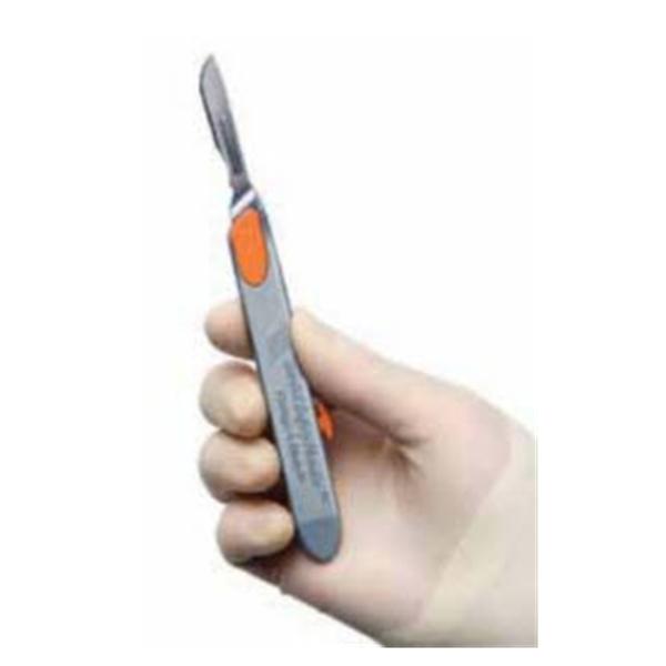 Ansell Sandel Medi Solutions Handle Scalpel Blade Change-A-Blade #3 Safety Sterile 48/Ca - 2200