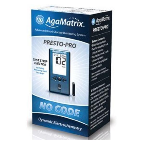 Agamatrix Inc Wavesense Presto Pro Blood Glucose Meter For Test Strips Ea, 18 Ea/Ca - 8000-04088