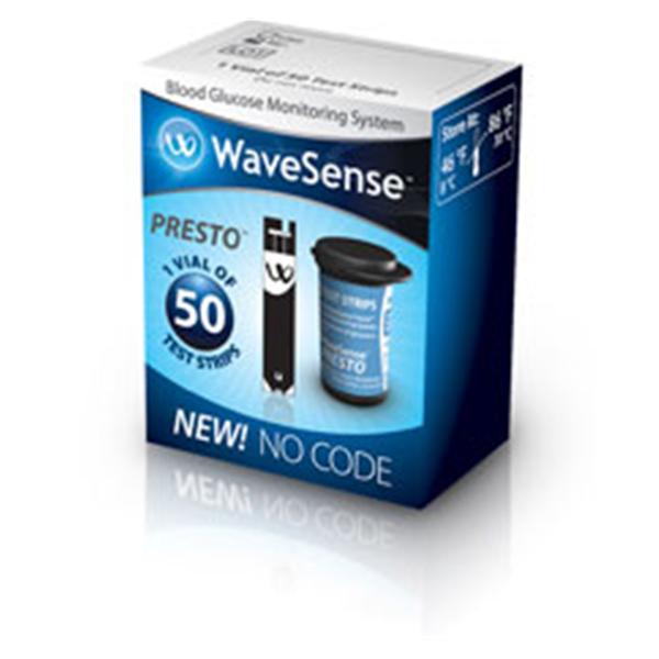 Agamatrix Inc Wavesense Presto Blood Glucose Test Strip 100 Count 100/Bx, 12 Bx/Ca - 8000-03337