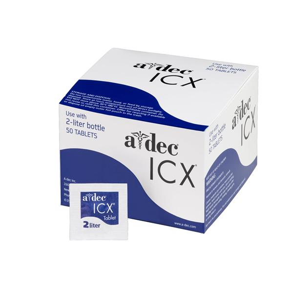 A-dec Inc Tablets Water Treatment Icx 2 Liter 50/Bx, 36 Bx/Ca - 90.1065.00