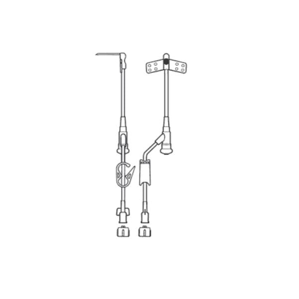 All-Med Medical Products Administration Set Ncrng 90Deg Hbr 19Gx1.5 Yinj 9" Priming Volume 0.35Ml 12/Bx - 50-1932