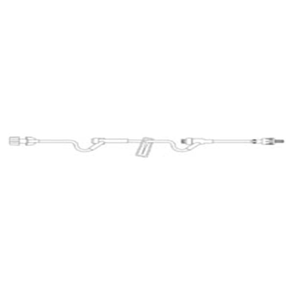 Amsino International Iv Extension Set Amsafe Ndls 6 Yinj/1 Splt Sptm St F Lr/M Ls Primary Infusion Ea, 50 Ea/Ca - 606