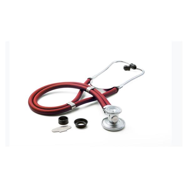 American Diagnostic Corp. Stethoscope Sprague Rappaport Adscope 641 Red Adult/Pediatric 30" 2-Head Ea - 641R