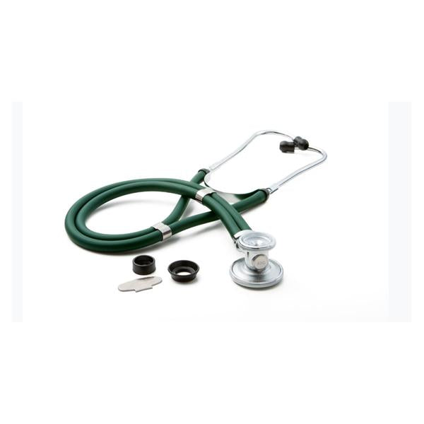 American Diagnostic Corp. Stethoscope Sprague Rappaport Adscope 641 Green Adult/Pediatric 30" 2-Head Ea - 641GR