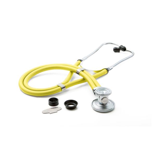 American Diagnostic Corp. Stethoscope Sprague Rappaport Adscope 641 Neon Yellow Adult/Pediatric 30" 2Hd Ea - 641NY
