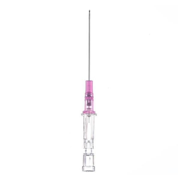 B. Braun Medical Catheter Iv Introcan Safety Safety Straight 20Gx1" W/O Wings Pink Ea, 50 Ea/Bx - 4251652-02