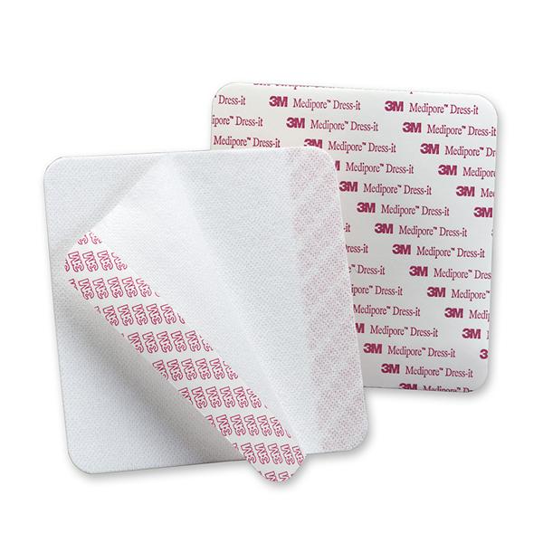 3M Healthcare Dressing Medipore Dress-It Soft Cloth 5-7/8X5-7/8" Ns Lf Non-Adhere 4X25/Case - 2956