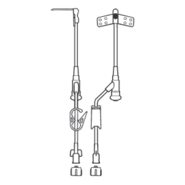 All-Med Medical Products Administration Set Ncrng 90Deg Hbr 20Gx1 Yinj 9" Priming Volume 0.35Ml 12/Bx, 12 Bx/Ca - 50-2032