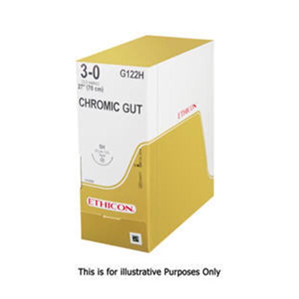 Ethicon Inc,a J & J Company Suture 3-0 Chromic Gut V-34 Yellowish Tan 1X27" Monofilament 36/Bx - 846H