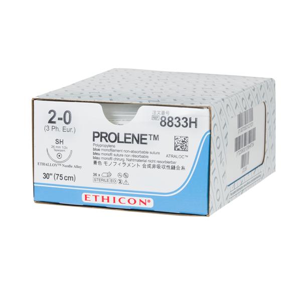 Ethicon Inc,a J & J Company Suture 2-0 Polypropylene Sh Prolene Blue 30" Monofilament 36/Bx - 8833H