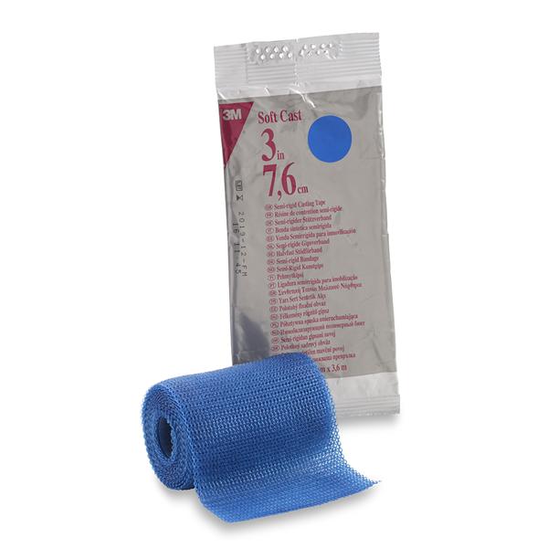 3M Healthcare Tape Scotchcast Fiberglass 3"X4Yd Roll Blue 10/Ca - 82103B