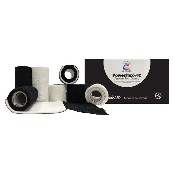 Andover Coated Products Dressing Powerflex Afd Foam 2"X2-1/2Yd Cohesive White Absorbent 16/Ca - 3722WH-016