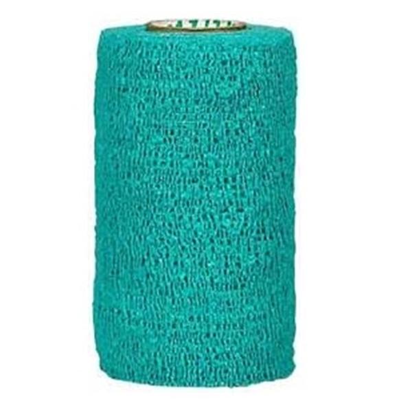 Andover Coated Products Bandage Coflex 1.5"X5Yd Compression Elastic Teal Latex Non-Sterile 48/Case - 3150TE-048