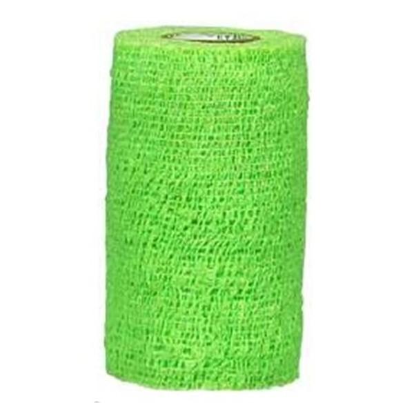 Andover Coated Products Bandage Coflex 1.5"X5Yd Compression Elastic Neon Green Latex Non-Sterile 48/Case - 3150NG-048