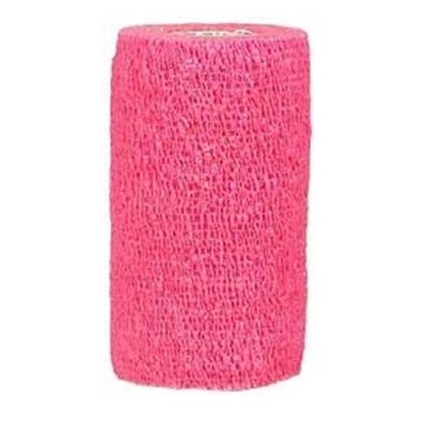 Andover Coated Products Bandage Coflex 1.5"X5Yd Compression Elastic Neon Pink Latex Non-Sterile 48/Case - 3150NP-048