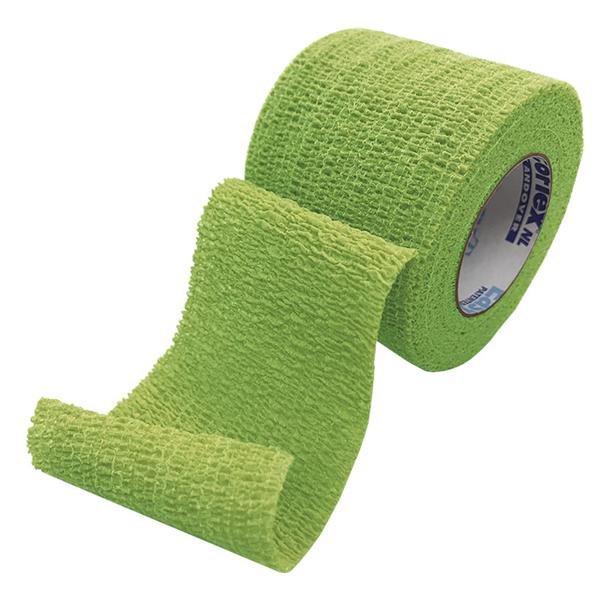 Andover Coated Products Bandage Coflex 1.5"X5Yd Compression Elastic Neon Green Lf Non-Sterile 48/Case - 5150NG-048
