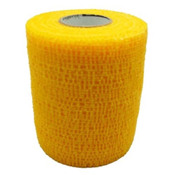 Andover Coated Products Tape Athletic Powerflex Elastic 1"X6Yd Cohesive Yellow 48/Case - 3710YL-048