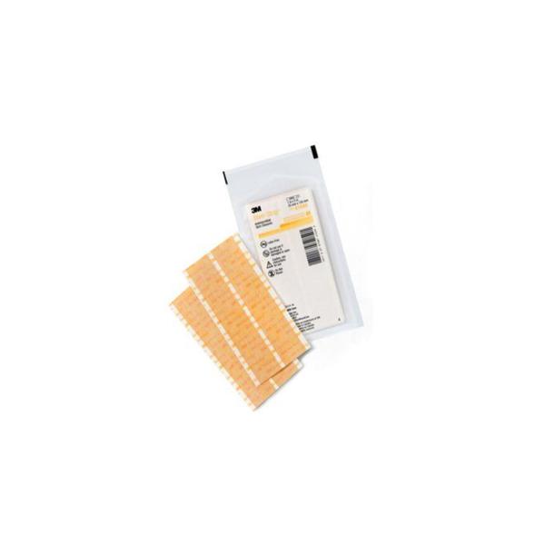 3M Healthcare Strip Skin Closure Steri-Strip 1X5" Tan 4/Envelope Antimicrobial 25/Box, 4 Bx/Ca - A1848