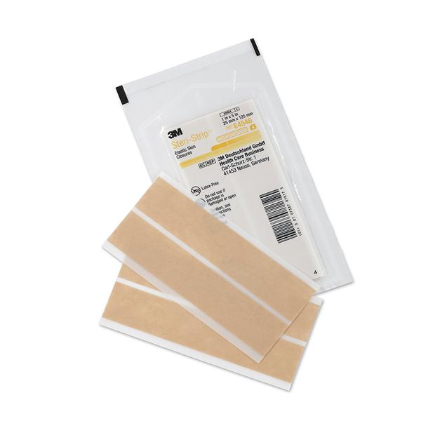 3M Healthcare Strip Skin Closure Steri-Strip 1X5" Tan 4/Envelope 25/Bx, 4 Bx/Ca - E4548