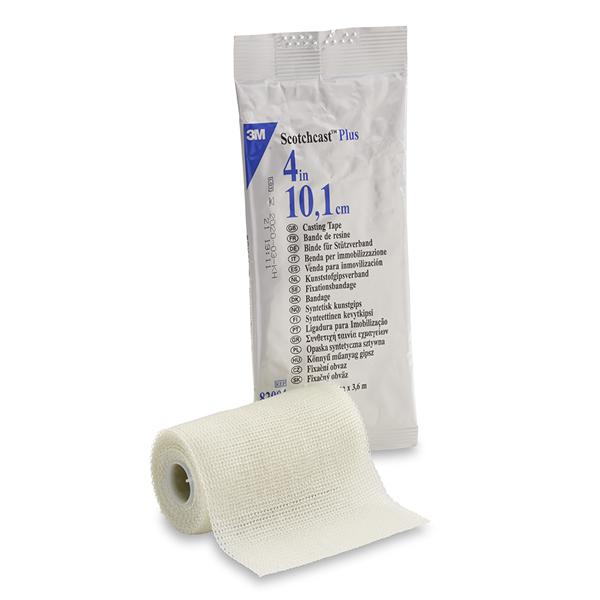 3M Healthcare Tape Scotchcast Plus Fiberglass 4"X4Yd Roll White 10/Ca - 82004