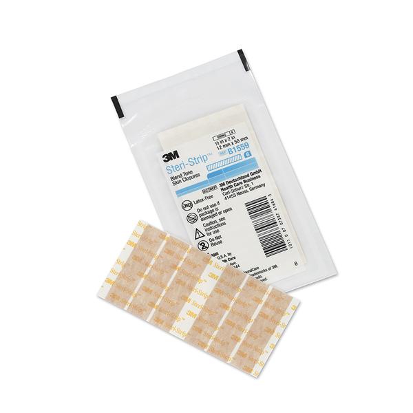 3M Healthcare Strip Skin Closure Steri-Strip 1/2X2" Blend Tone 6/Envelope 50/Bx, 4 Bx/Ca - B1559