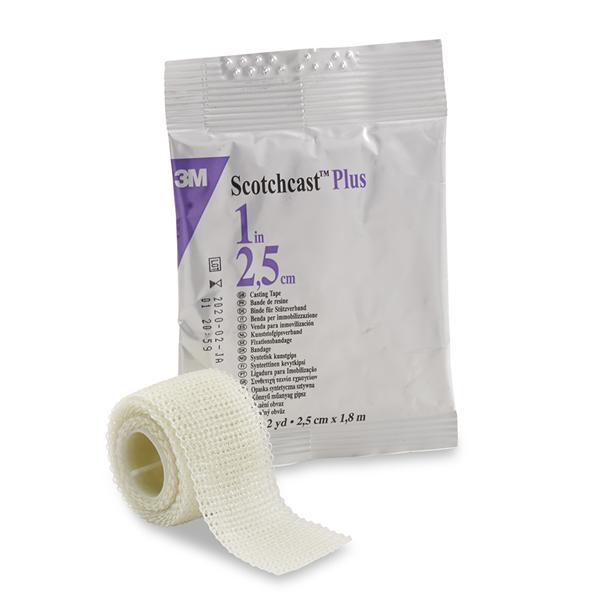 3M Healthcare Tape Scotchcast Plus Fiberglass 1"X2Yd Roll White 10/Ca - 82001
