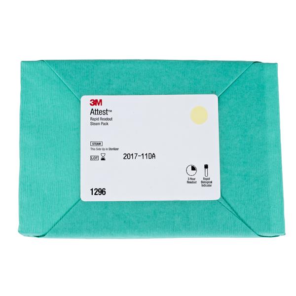 3M Healthcare Indicator Biological Attest Test Pack For Stm Strlzr/Ld Mntrng 25/Case - 1296