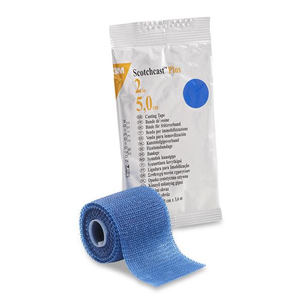 3M Healthcare Tape Scotchcast Plus Fiberglass 2"X4Yd Roll Blue 10/Ca - 82002B