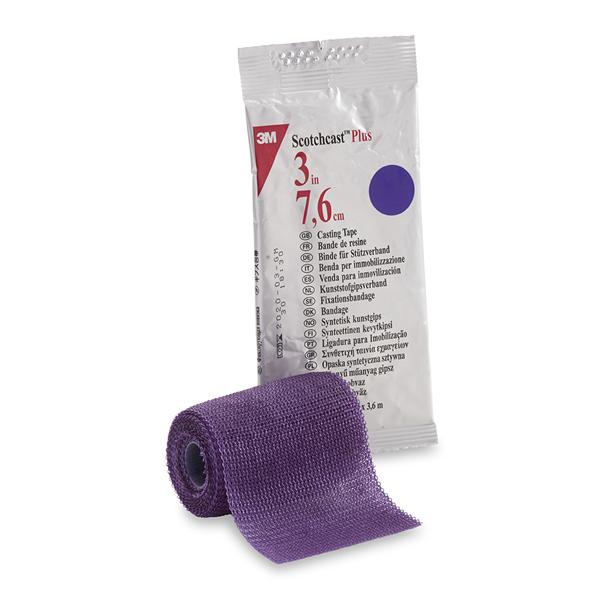 3M Healthcare Tape Scotchcast Plus Fiberglass 3"X4Yd Roll Purple 10/Ca - 82003U