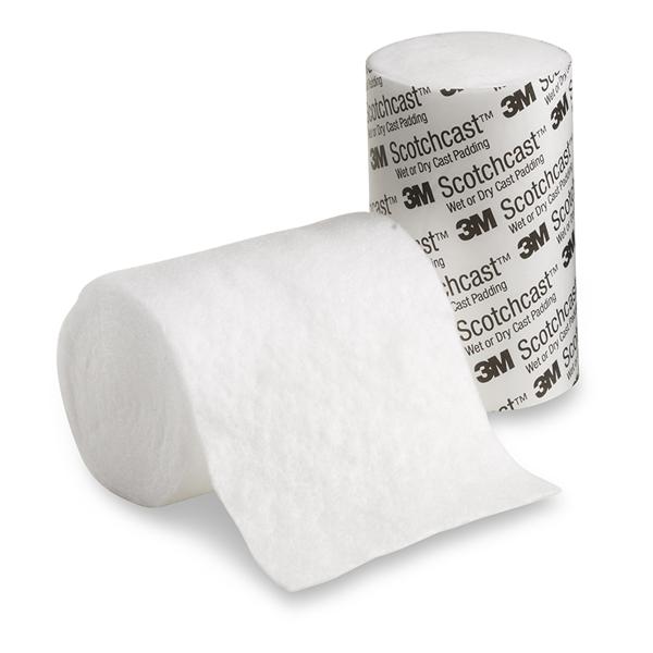 3M Healthcare Padding Wet/Dry Scotchcast Synthetic 4"X4Yd Limb Lf White 20/Bg - WDP4